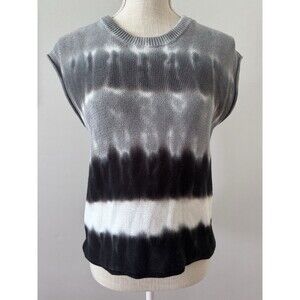 Evereve James Sleeveless Sweater Pullover Tie-Dye‎ Boxy Knit Size XS